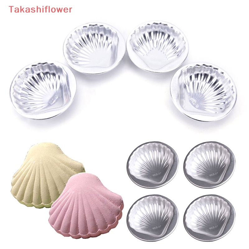 Set 5 Khuôn Làm Bánh Thủ Công Bằng Hợp Kim Nhôm Hình Vỏ Sò