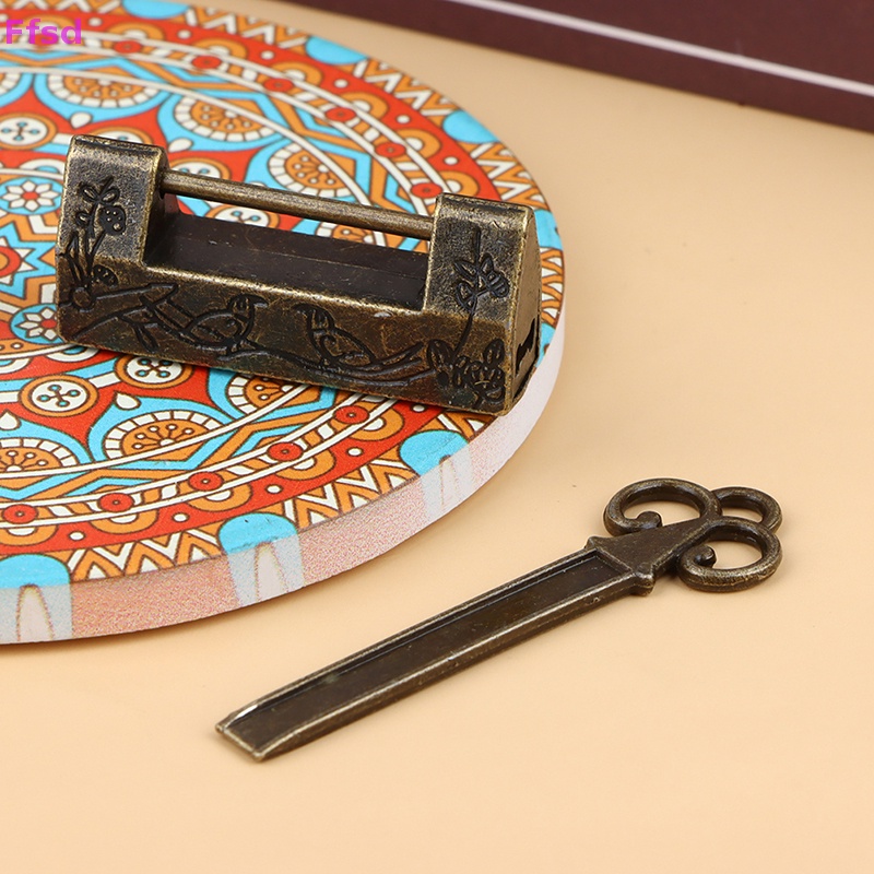 {Ffsd} Ổ Khóa Bằng Hợp Kim Kẽm Cổ Điển Trung Quốc / Chìa Khóa / Trang Sức Hàng Bán Chạy