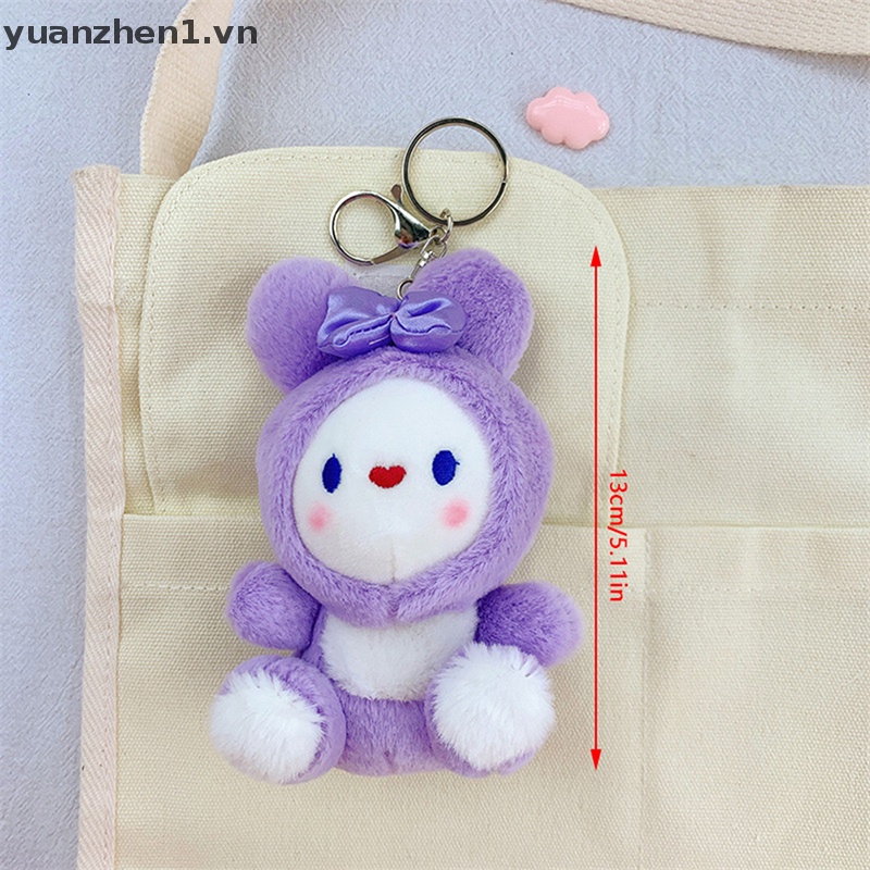 Móc Khóa Hình Thỏ Nhồi Bông Đáng Yêu