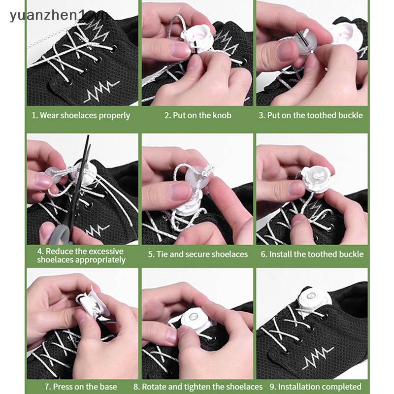 1 Cặp Dây Buộc Giày Co Giãn Không Cần Buộc Tiện Dụng