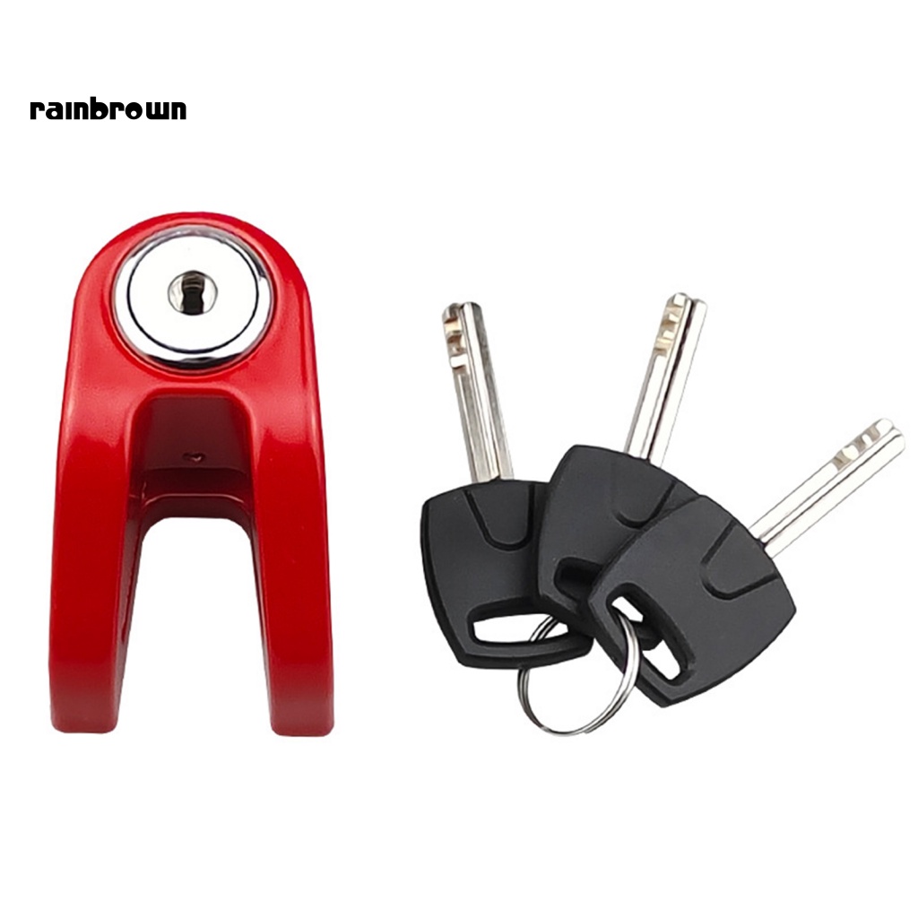 Khóa Phanh Đĩa Mini Bằng Hợp Kim Thép Cứng Chống Mòn Chống Trộm Cho Xe Máy Điện