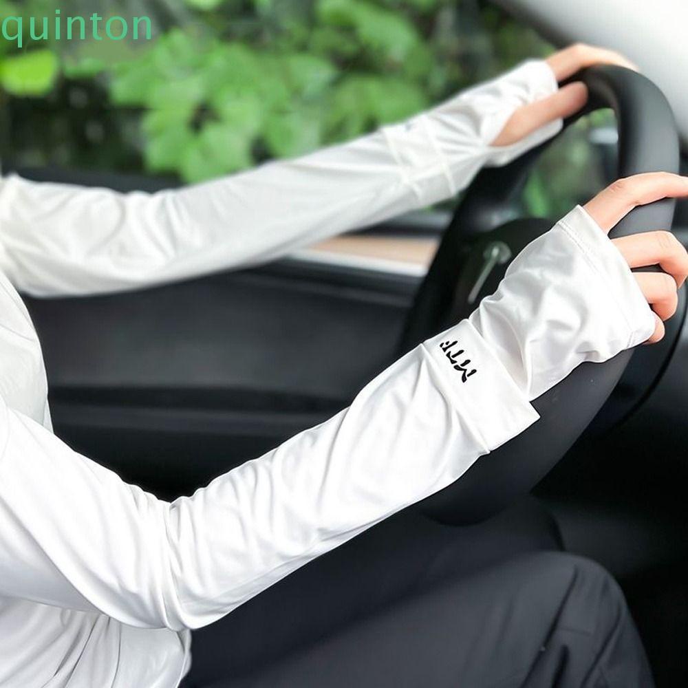 Găng Cánh Tay Chống Nắng Tia UV In Chữ Phong Cách Thể Thao Thời Trang Mùa Hè Tiện Dụng