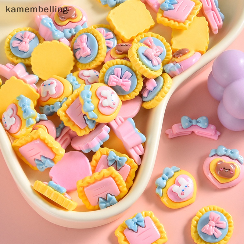 Set 10 Tượng Thỏ Mini Bằng Nhựa Resin Trang Trí Bánh Kem / Điện Thoại