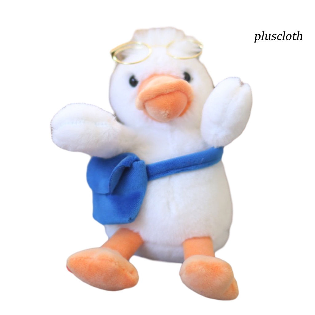 Thú Nhồi Bông Hình Vịt Đeo Chéo 14cm Trang Trí Túi Xách / Mắt Kính