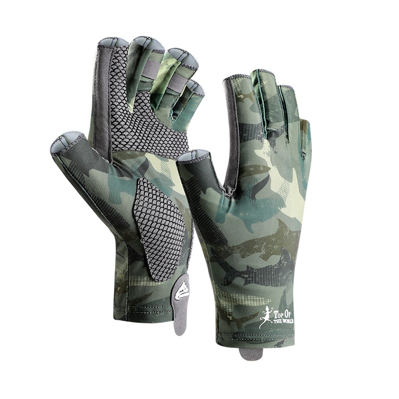 Outfly Găng Tay Nửa Ngón Chống Trượt Chống Mài Mòn Tiện Dụng Khi Đi Câu Cá / Đạp Xe