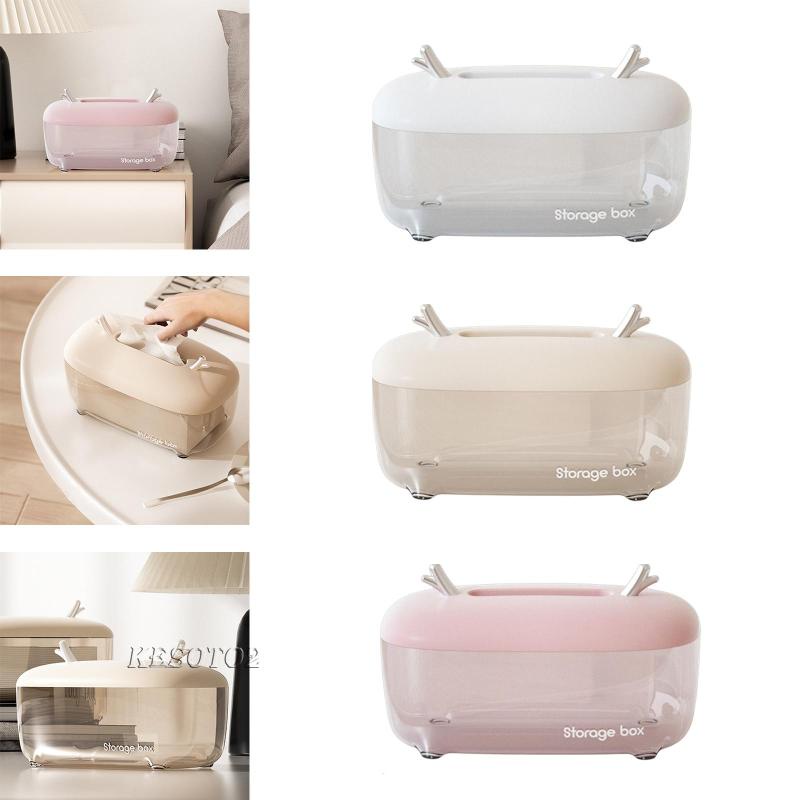 Set 2 Hộp Đựng Khăn Giấy Để Bàn Trang Trí Đa Ứng Dụng