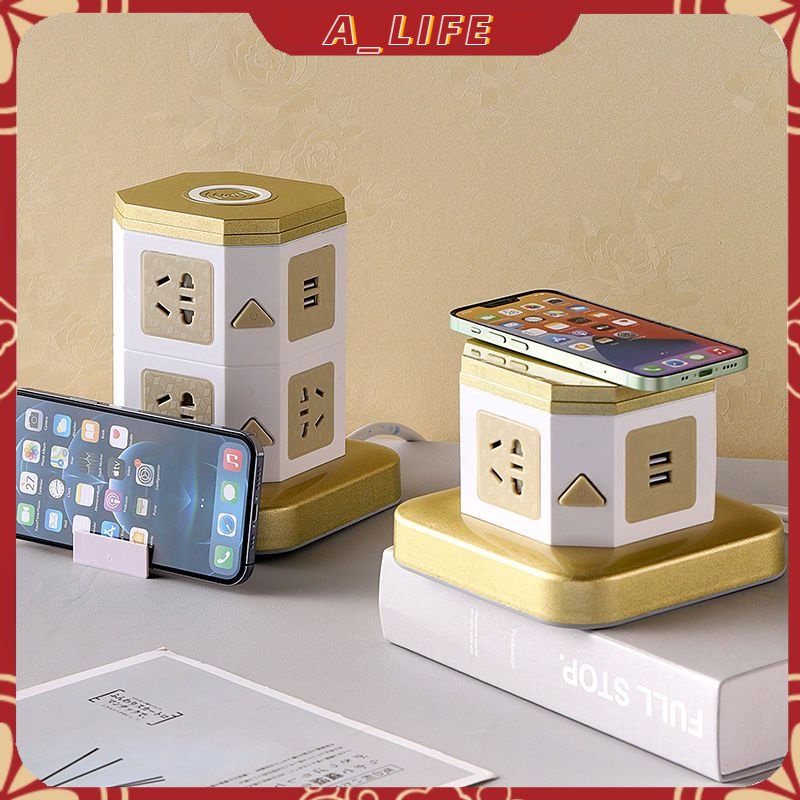 A-LIFE Ổ Cắm Điện Không Dây Thông Minh Đa Năng Cổng USB