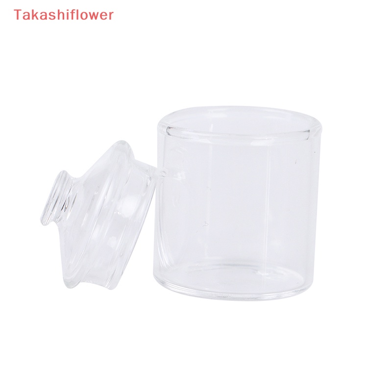 (Takashiflower) Lọ Thủy Tinh borosilicate mini Đựng Kẹo Trang Trí Nhà Búp Bê