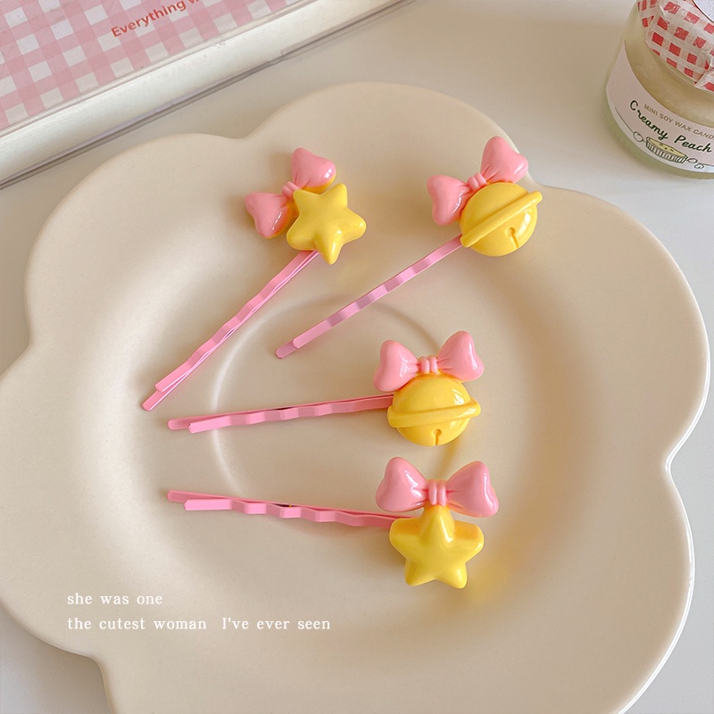 Kẹp Tóc Hình Ngôi Sao / Nơ / Trái Tim Ngọt Ngào Cho Nữ