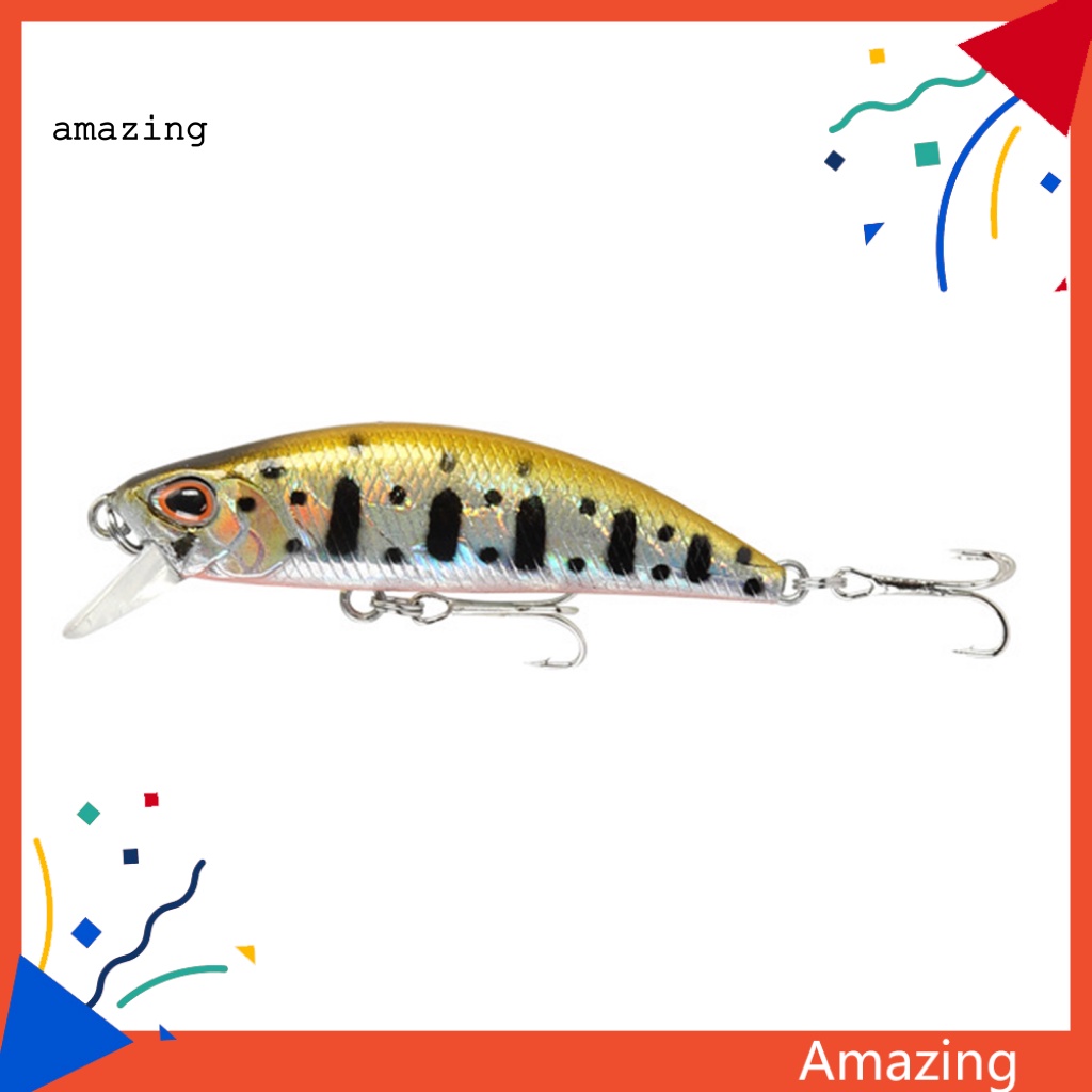 Mồi Giả Nhử Cá 3D Bằng Nhựa 5.5cm / 5g Gắn Kèm Móc Câu Tiện Dụng