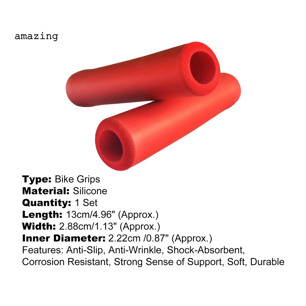 Vỏ Bọc Tay Lái Xe Đạp Bằng Silicon Mềm Chống Trượt Thoải Mái