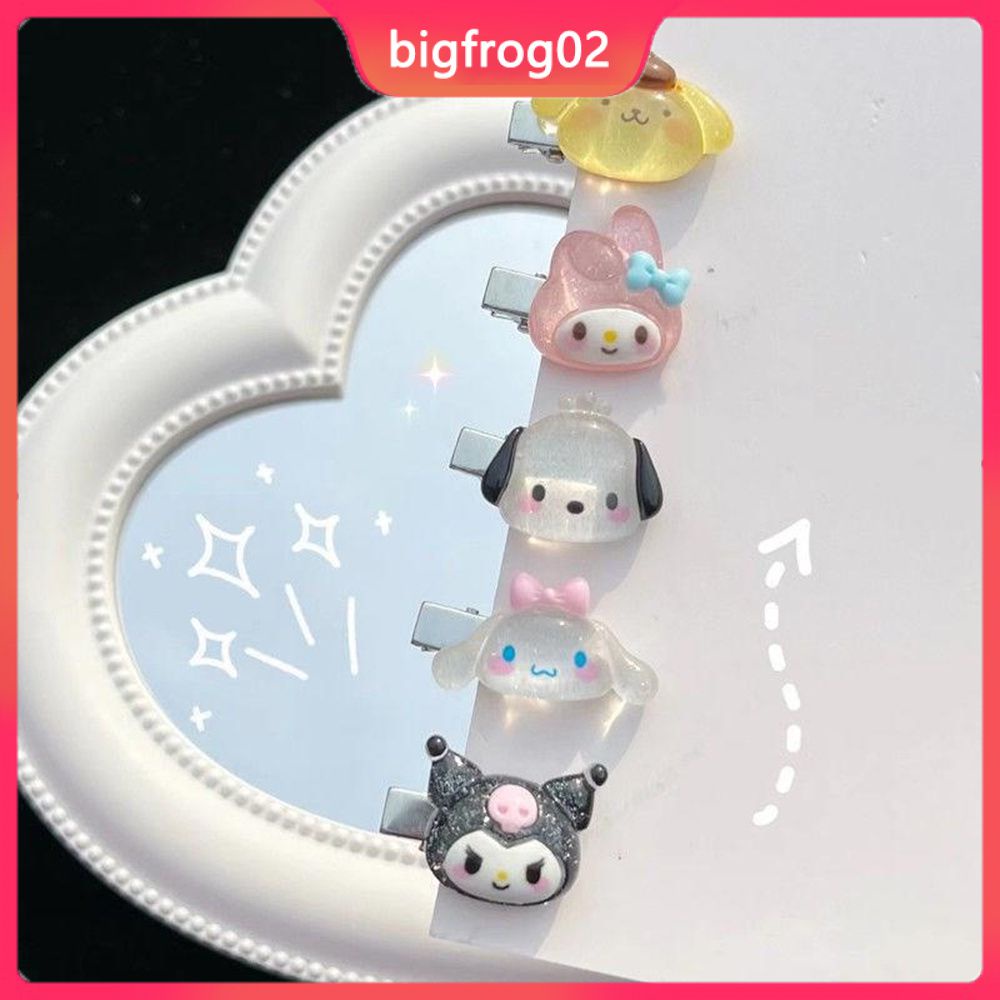 SANRIO Nzjr Kẹp Tóc Nhỏ Nhắn Hoạ Tiết Hoạt Hình Kulomi Ngọt Ngào Thời Trang Cho Nữ