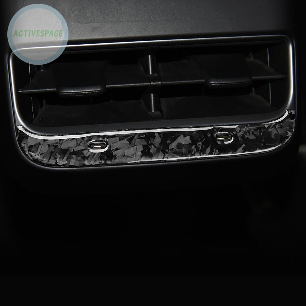 Khung Viền Lỗ Thông Khí Bằng Sợi Carbon Cho Tesla Model Y 2020 +