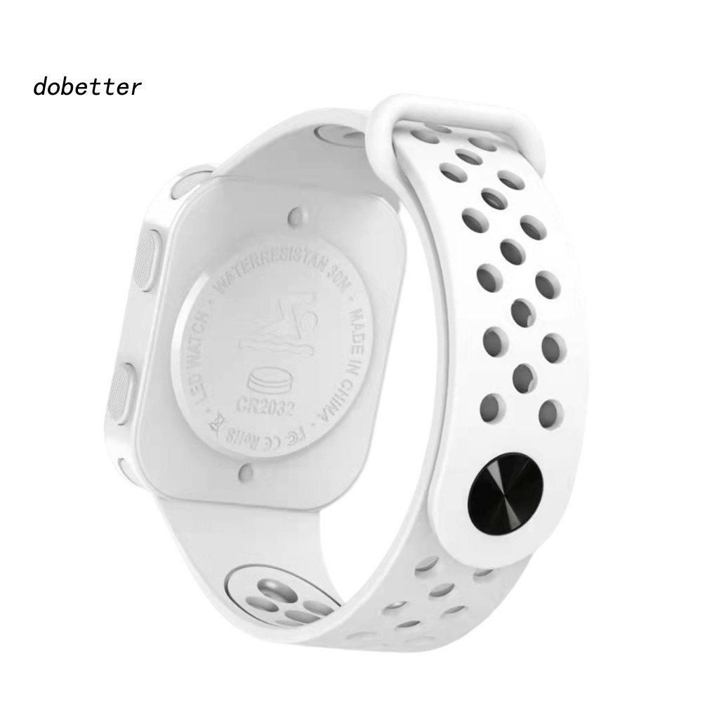 Đồng Hồ Đeo Tay Điện Tử Chống Nước P1 Màn Hình LED Vuông Điều Khiển Cảm Ứng