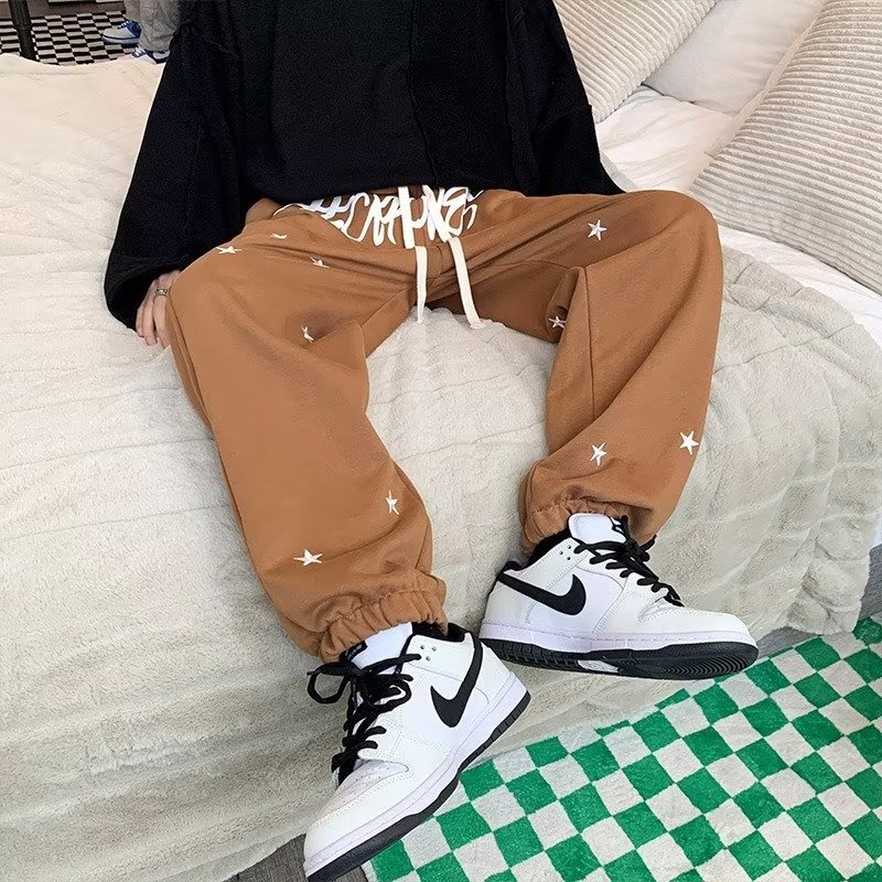 Where is Orange Quần Thể Thao Ống Rộng Dây Rút Thiết Kế Đường Phố Retro Mỹ Mùa Xuân Thu Dành Cho Nữ