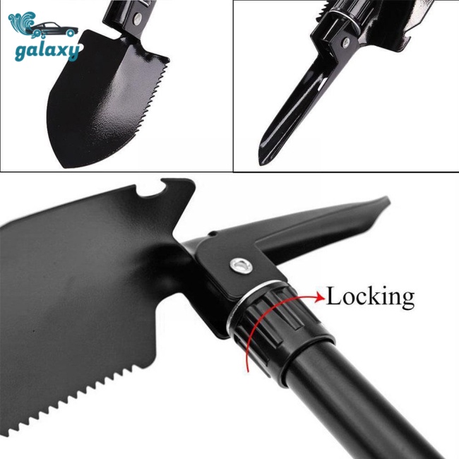 Galaxy Xẻng Chiến Thuật Đa Năng Có Khóa Kéo Chống Trượt Tiện Dụng