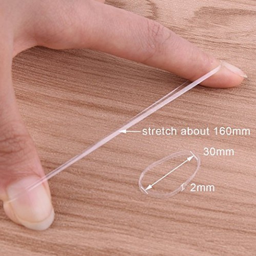 200/500 dây buộc tóc trong suốt co giãn dành cho nữ