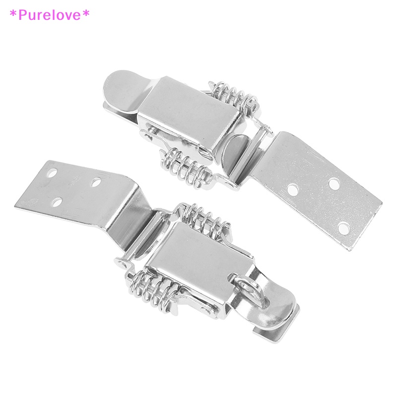 Purelove &gt; Chốt Khóa Hộp Công Cụ Vali Hộp Công Cụ Nạp Lò Xo Mạ Niken Mới