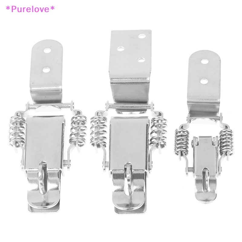 Purelove &gt; Chốt Khóa Hộp Công Cụ Vali Hộp Công Cụ Nạp Lò Xo Mạ Niken Mới