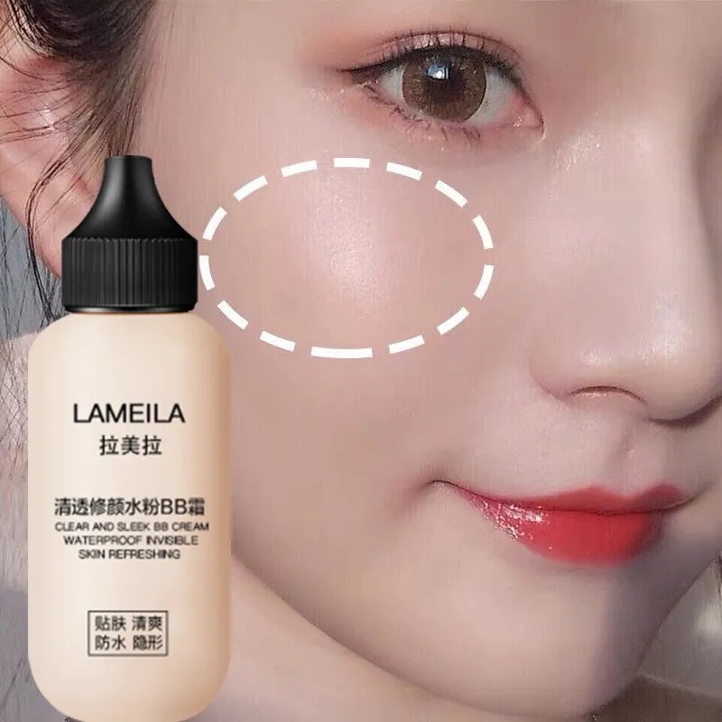 Kem Nền Che Khuyết Điểm Dạng Lỏng 50ml Dưỡng Ẩm Chống Thấm Nước Lâu Trôi Màu Sắc Tự Nhiên