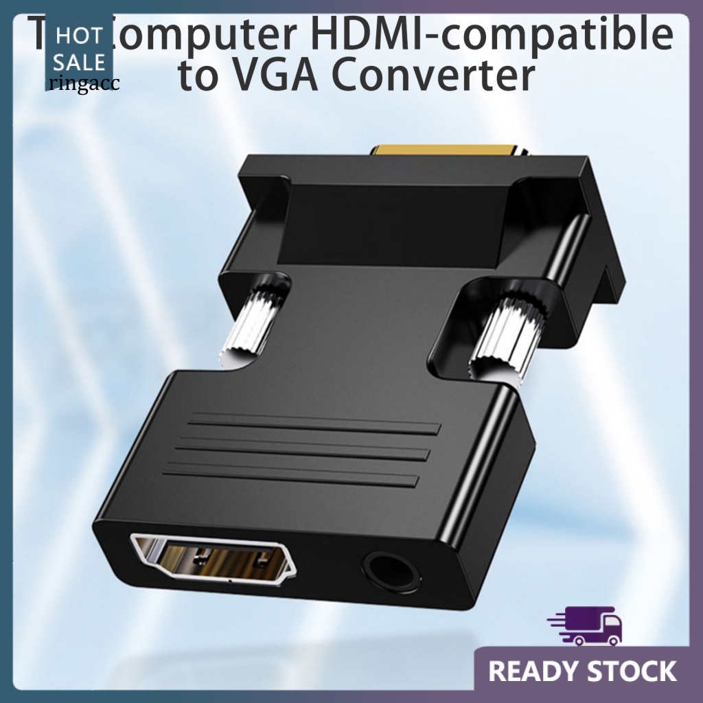 Bộ Chuyển Đổi VGA Không Cần Trình Điều Khiển Đầu Ra Âm Thanh Độ Phân Giải Cao Tương Thích Cao Cho TV / Máy Tính / Máy Tính / Văn Phòng