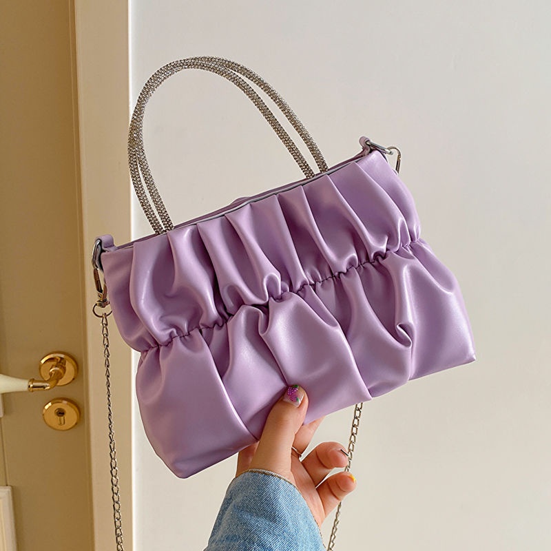 Túi Xách Đeo Vai Hình Đám Mây Đính Đá Thời Trang Dành Cho Nữ