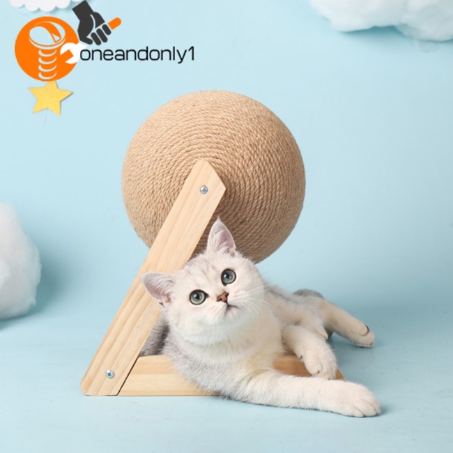 Đồ Chơi Quả Bóng Cào Móng Kèm Dây Thừng Chống Mòn Bảo Vệ Đồ Nội Thất Cho Mèo Cưng