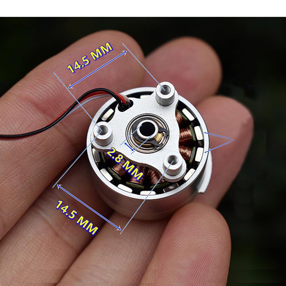 Động Cơ Không Chổi Than DC 12V Micro 1806 23MM NdFeB 370KV Cho Máy Ảnh Cầm Tay