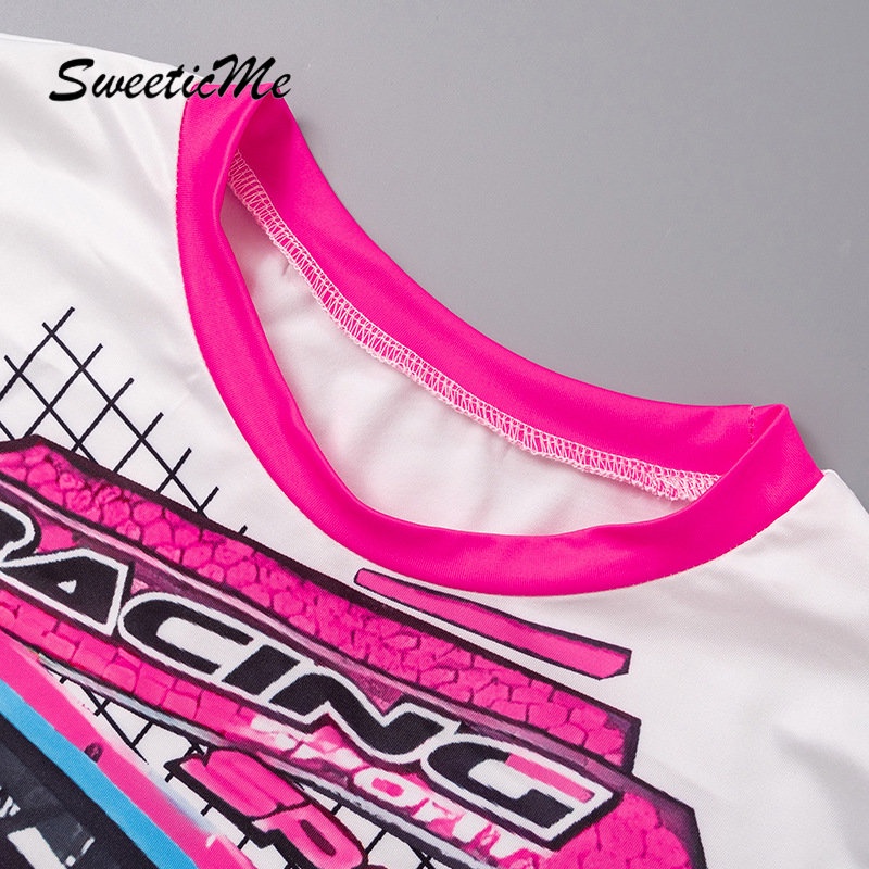 Áo Thun Croptop Tay Ngắn Cổ Tròn Dáng Ôm In Họa Tiết Thời Trang 2023 Cho Bạn Gái