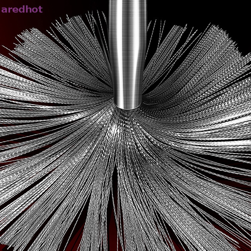 Bàn Chải Chà Nồi Bằng Thép Không Gỉ Với Tay Cầm Dài Tiện Dụng Mới