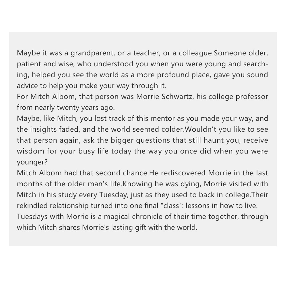 Sách Tiểu Thuyết Tiếng Anh Thứ Ba Mẫu Mã Đa Dạng Với Morrie Fourteen thứ ba Lessons Mitch Albom Life Philosophy