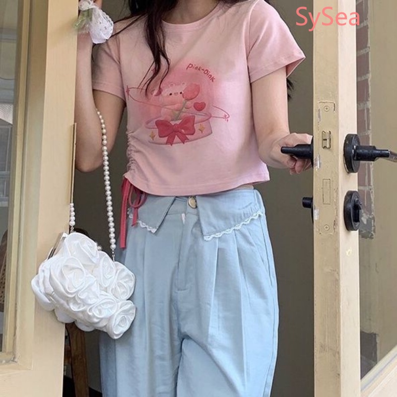 Quần Lưng Cao Form Ôm Phối Dây Rút Thời Trang Mùa Hè