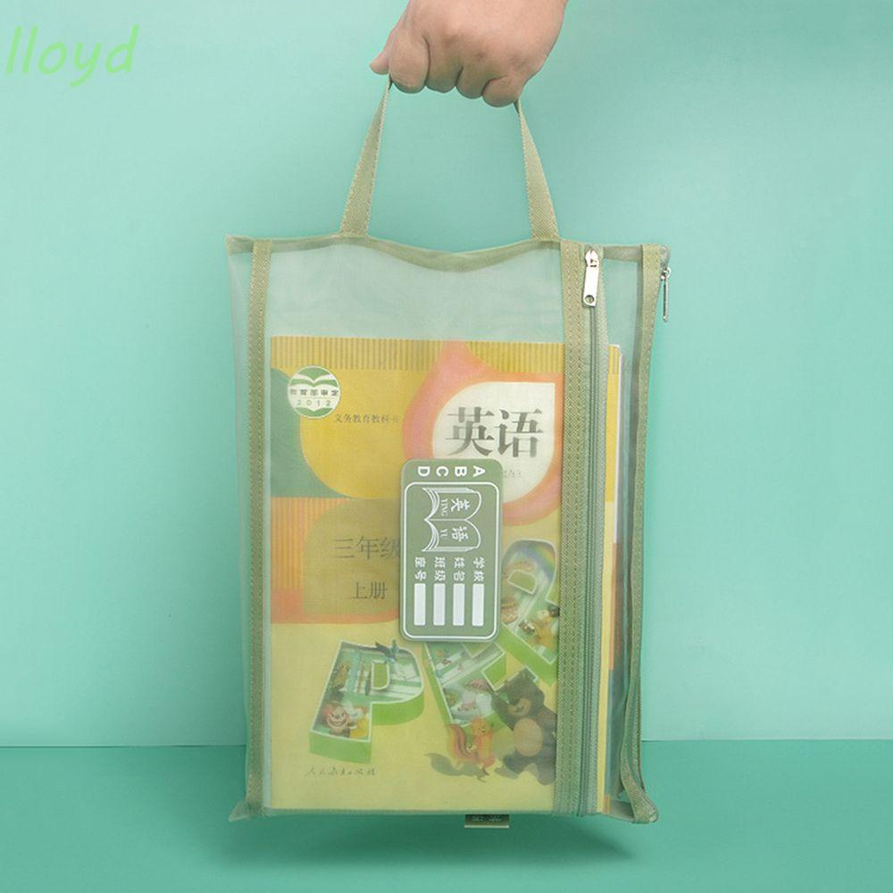 Túi Đựng Tài Liệu Khổ A4 Trong Suốt Có Khóa Kéo Tiện Dụng Cho Học Sinh / Văn Phòng