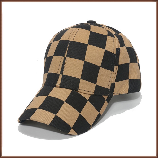 Mũ Lưỡi Trai Chống Nắng Họa Tiết Sọc Caro Có Thể Điều Chỉnh Kích Cỡ Cho Nam Và Nữ