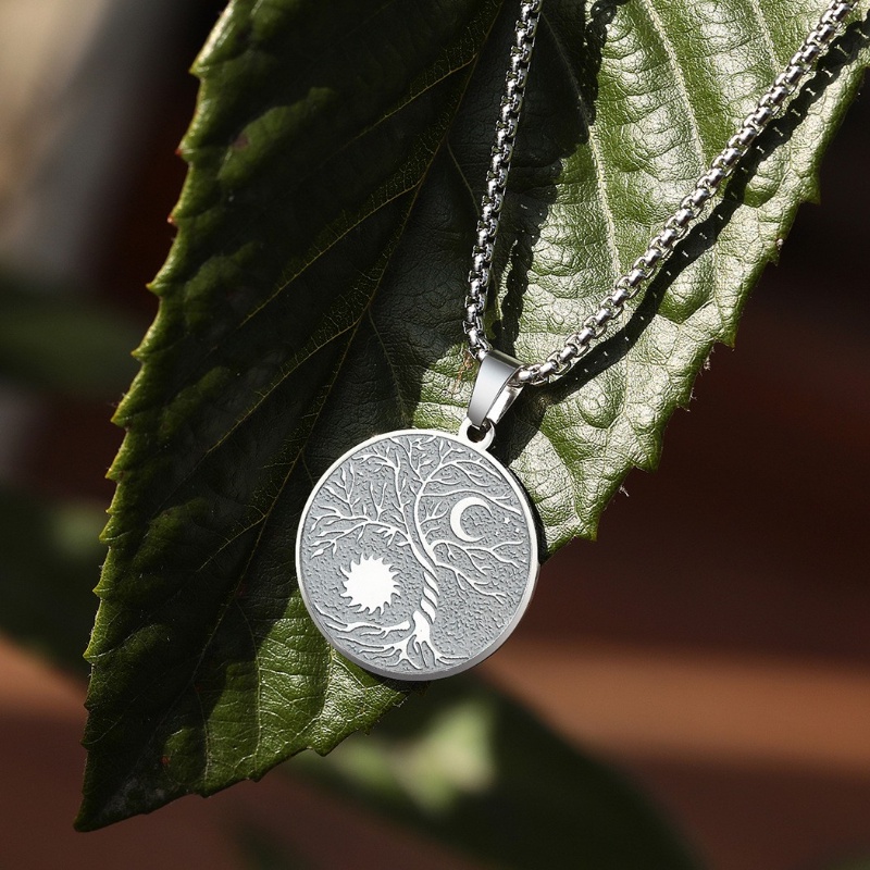 Vòng cổ Bằng Thép Không Gỉ Phong Cách Viking Thời Trang Dành Cho Nam