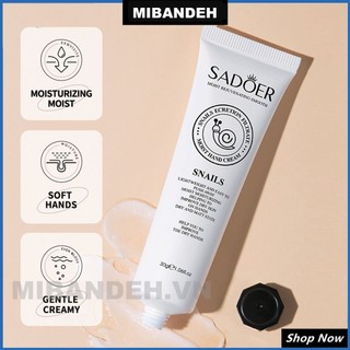 Kem dưỡng ẩm da tay SADORER Sữa dê Dưỡng ẩm mượt Chăm sóc da mềm mại Kem dưỡng da tay bóng mượt Chăm sóc da tay