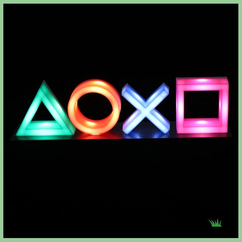 Đèn Led 3 Chế Độ Chiếu Sáng Hình Biểu Tượng Game Độc Đáo