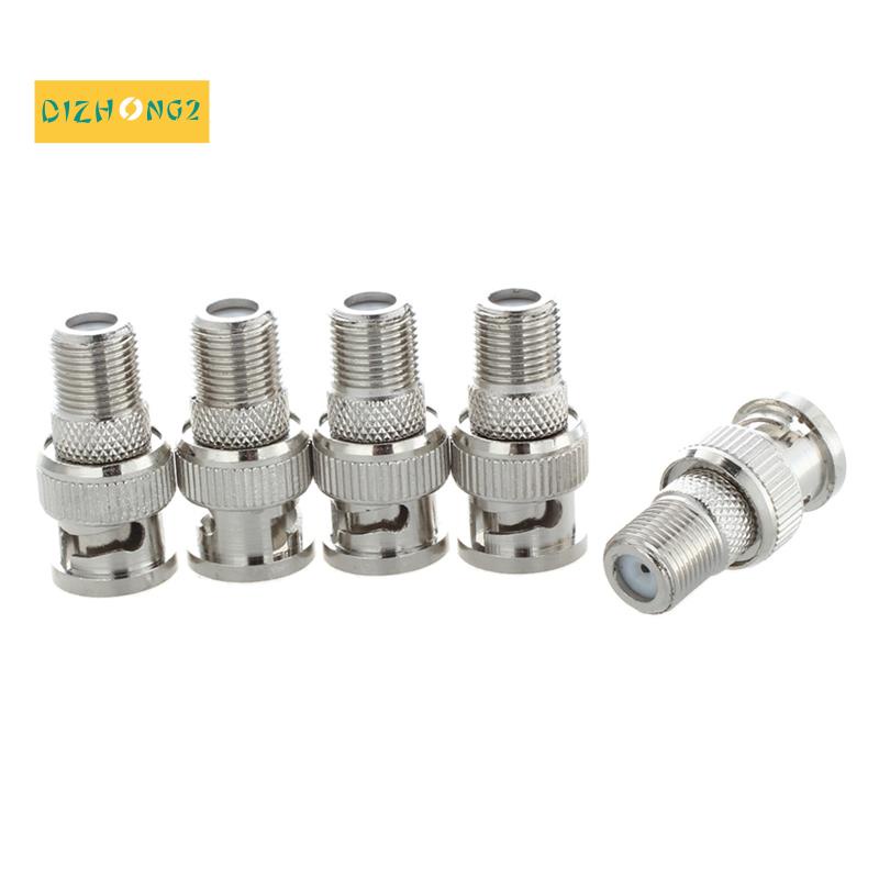 10 cái BNC Nam Cắm vào F Bộ chuyển đổi giắc cắm nữ Đầu nối đồng trục Bộ ghép nối Máy ảnh Camera quan sát
