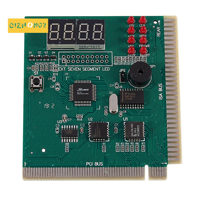 Thẻ chẩn đoán bo mạch chủ PC Máy phân tích mã POST PCI-ISA 4 chữ số