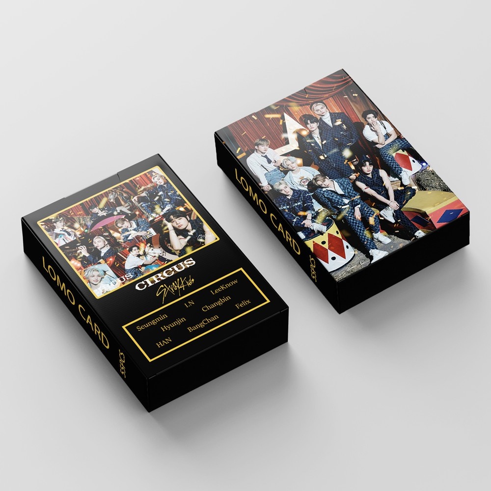 Hộp 55 ảnh Kpop Stray kids boy 127 UNIVERSE LOMO Cards New Album FAVORITE Photocards Card