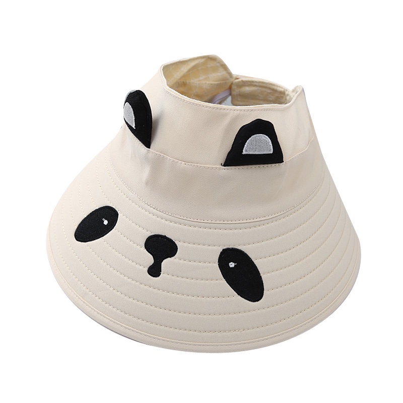 Mũ Rộng Vành Chống Nắng Thiết Kế Hở Chóp Thoáng Khí Thời Trang Xinh Xắn Dành Cho Bé