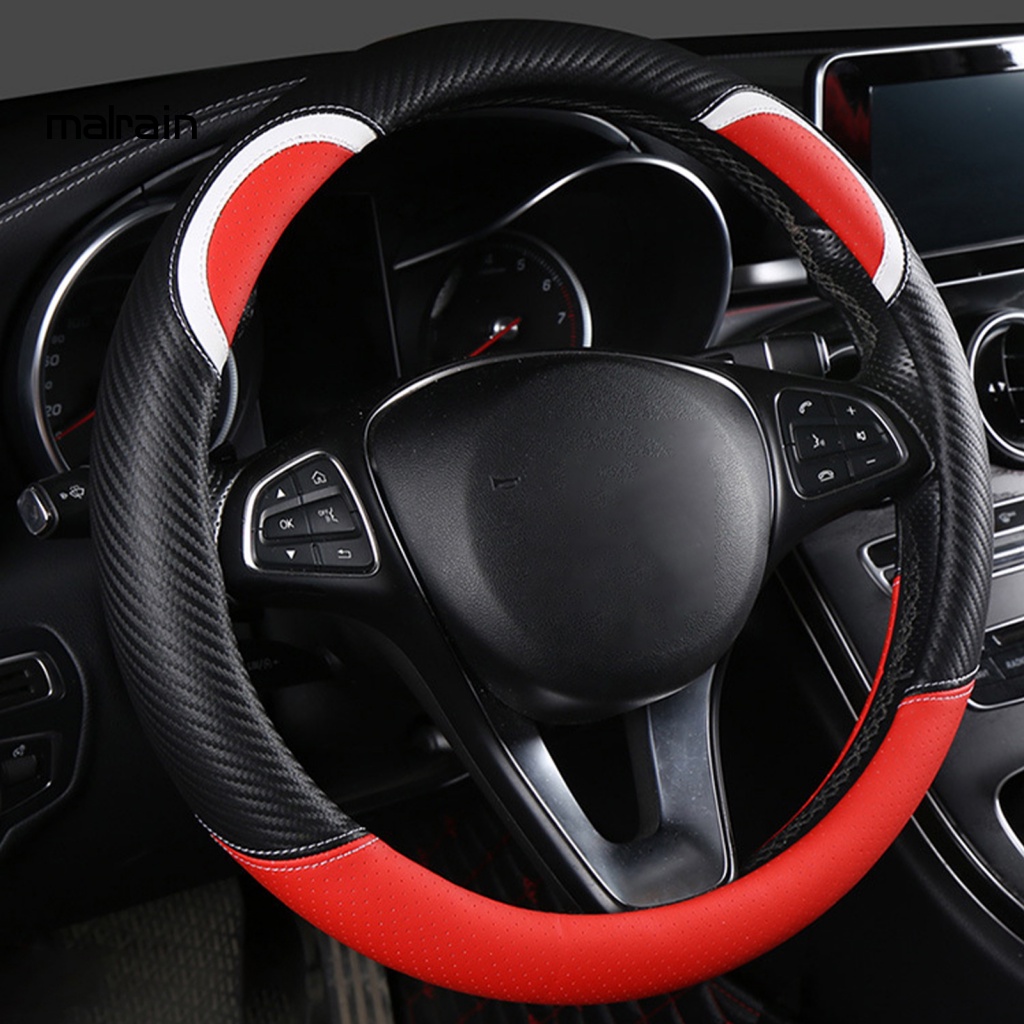 Vỏ Bọc Vô Lăng Xe Hơi Bằng Sợi Carbon Chống Trượt Thoáng Khí