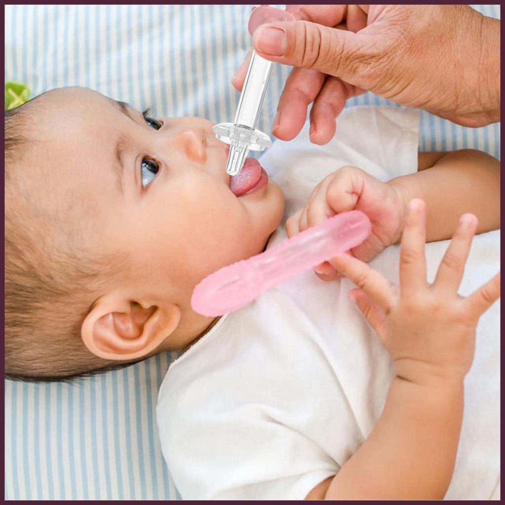 Bình Đựng Dung Dịch Ngậm Kèm Núm Vú Giả Dễ Thương Tiện Dụng Cho Bé Sơ Sinh