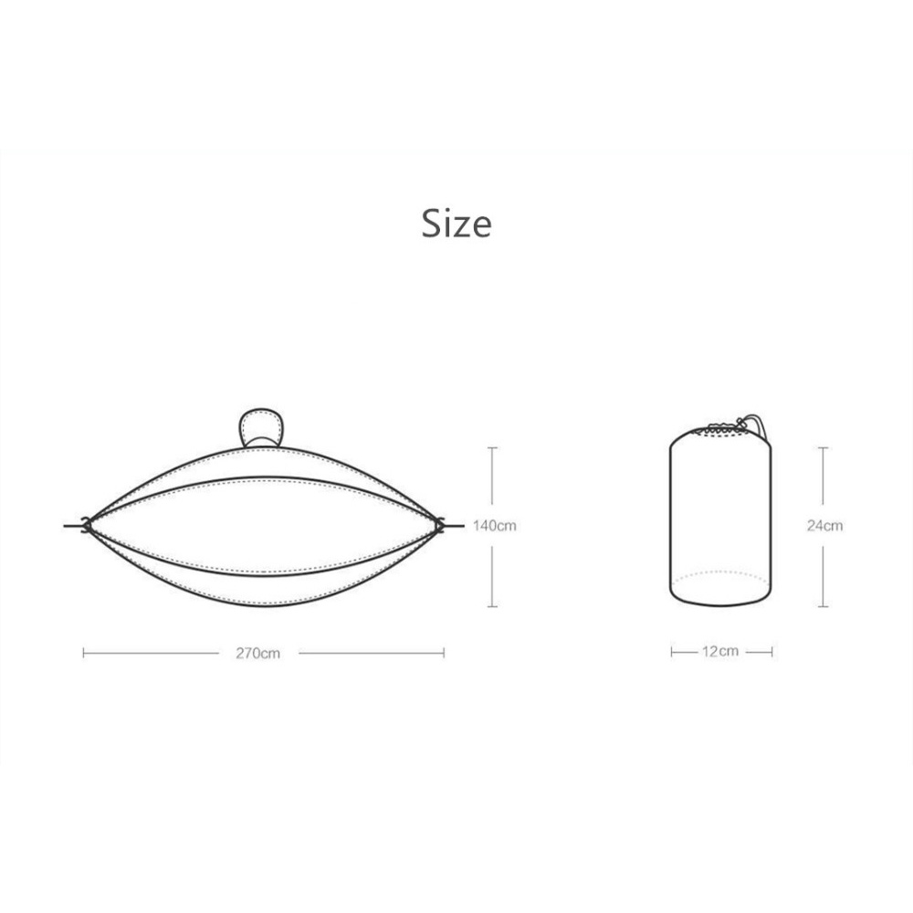 Võng Xích Đu Xiaomi Youpin ZaoFeng Chịu Tải Tối Đa 300KG Bằng Vải Dù 1-2 Người Dùng Khi Đi Cắm Trại Ngoài Trời