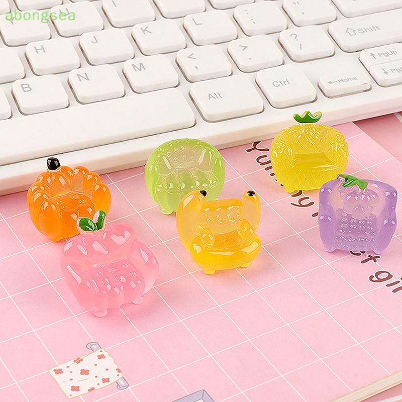 Set 2 Đồ trang trí Trái Cây 3D Dạ Quang Dùng Để Trang Trí Ghế Sofa