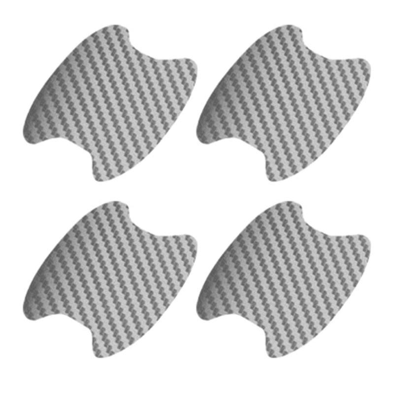 4 Miếng Dán Tay Cầm Cửa Xe Hơi Bằng Sợi Carbon Chống Trầy Xước Tiện Dụng