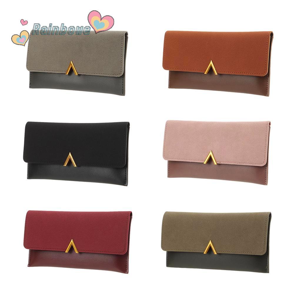 Ví Da Nhỏ Màu Sắc Cầu Vồng Xinh Xắn Dành Cho Nữ