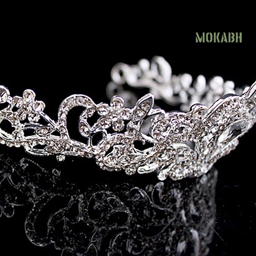 Cài Tóc Hình Vương Miện Đính Đá Dễ Thương Cho Cô Dâu