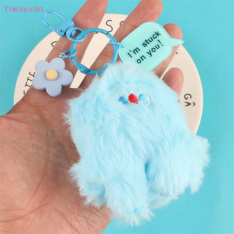 < Yiwuyuan > Móc Khóa Hình Gà Nhồi Bông Hoạt Hình Dễ Thương Trang Trí Ba Lô Xe Hơi Ch