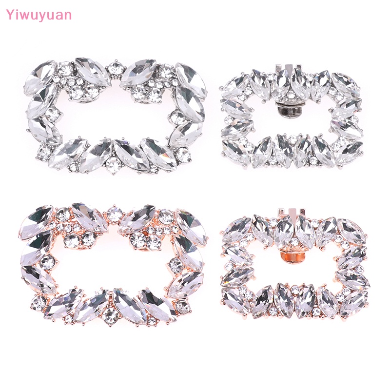 1 Kẹp Giày Cao Gót Đính Pha Lê Mới Cho Cô Dâu